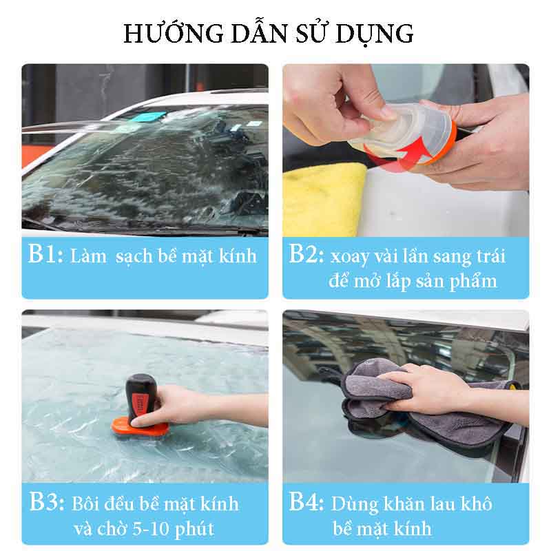 Tuýp Kem Bôi Chống Bám Nước Mưa Kính Ô Tô TrueFul 100ml VERSION 2 CarZone