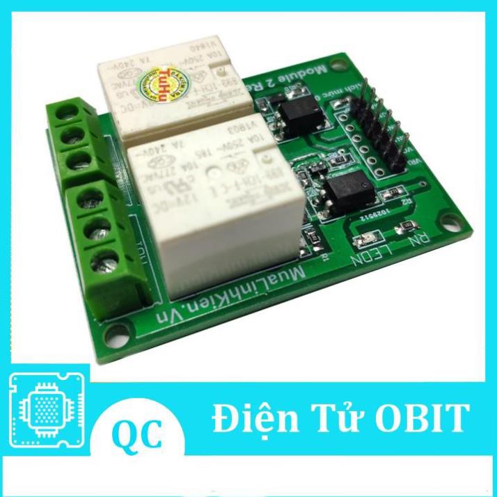 Module Relay 12V 2 Kênh 10A Cách Ly Quang