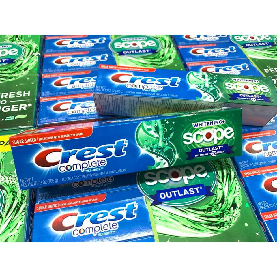 KEM ĐÁNH RẮNG CREST COMPLETE WHITENING SCOPE