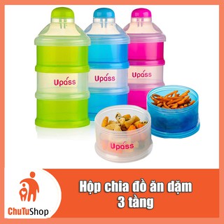 Hộp chia sữa và thức ăn 3 tầng UPASS - Nhựa an toàn tiện lợi | ChutuShop
