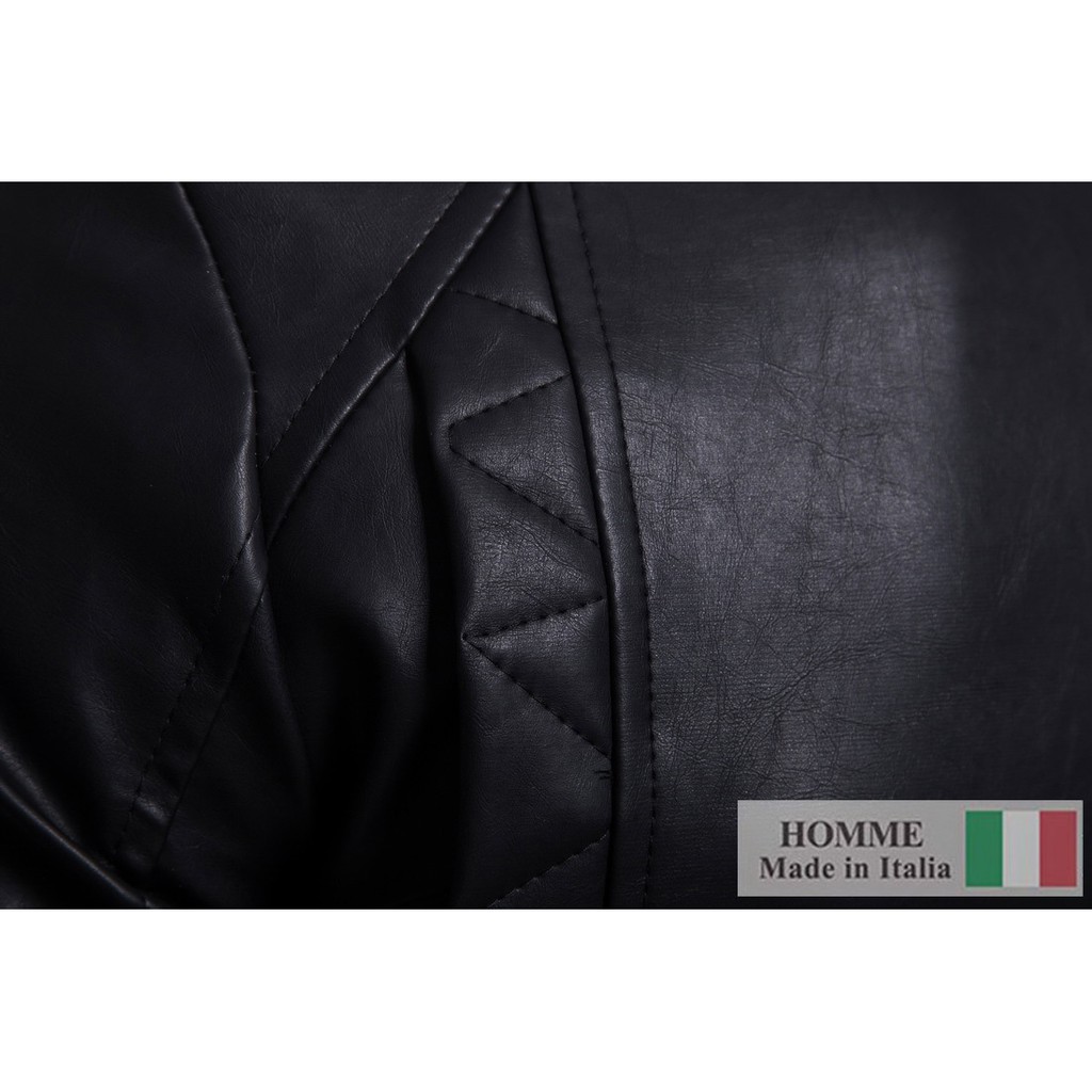 Áo khoác da Homme La Rousse - Men's Synthetic Leather Jacket