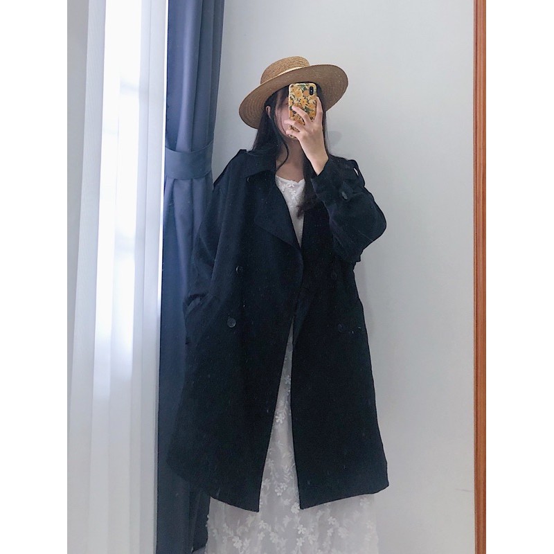 [2HAND] MĂNG TÔ KAKI (TRENCH COAT KHAKI) | BigBuy360 - bigbuy360.vn