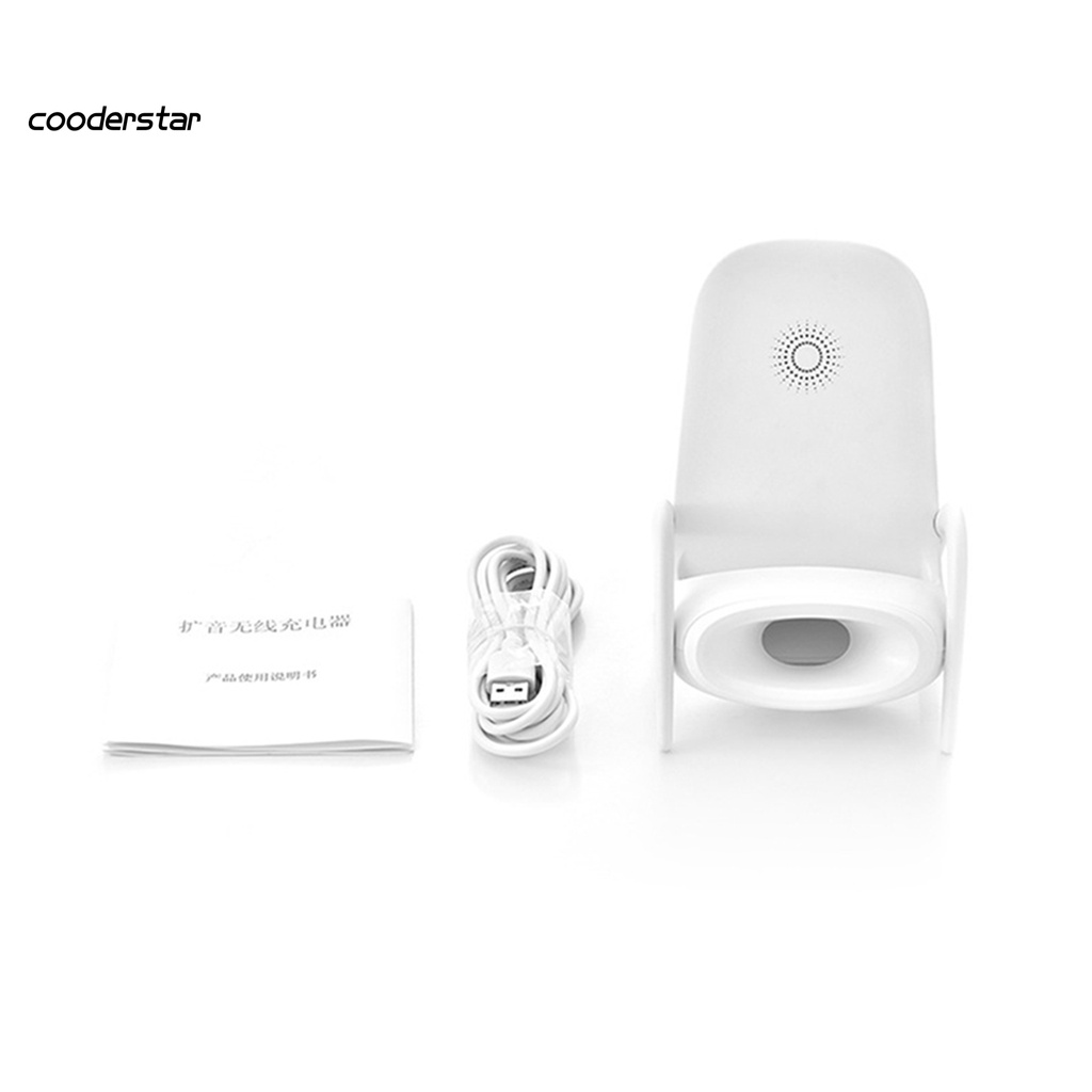 Đế sạc điện thoại không dây bằng ABS chống nước hỗ trợ sạc nhanh thiết kế hình chiếc ghế độc đáo