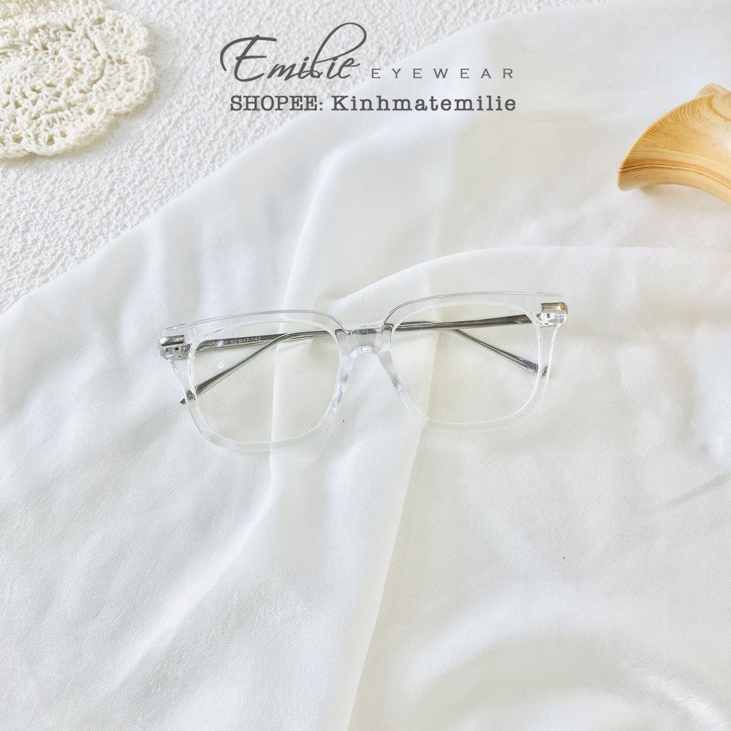 Gọng kính vuông nam nữ Emilie eyewear phụ kiện thời trang 333