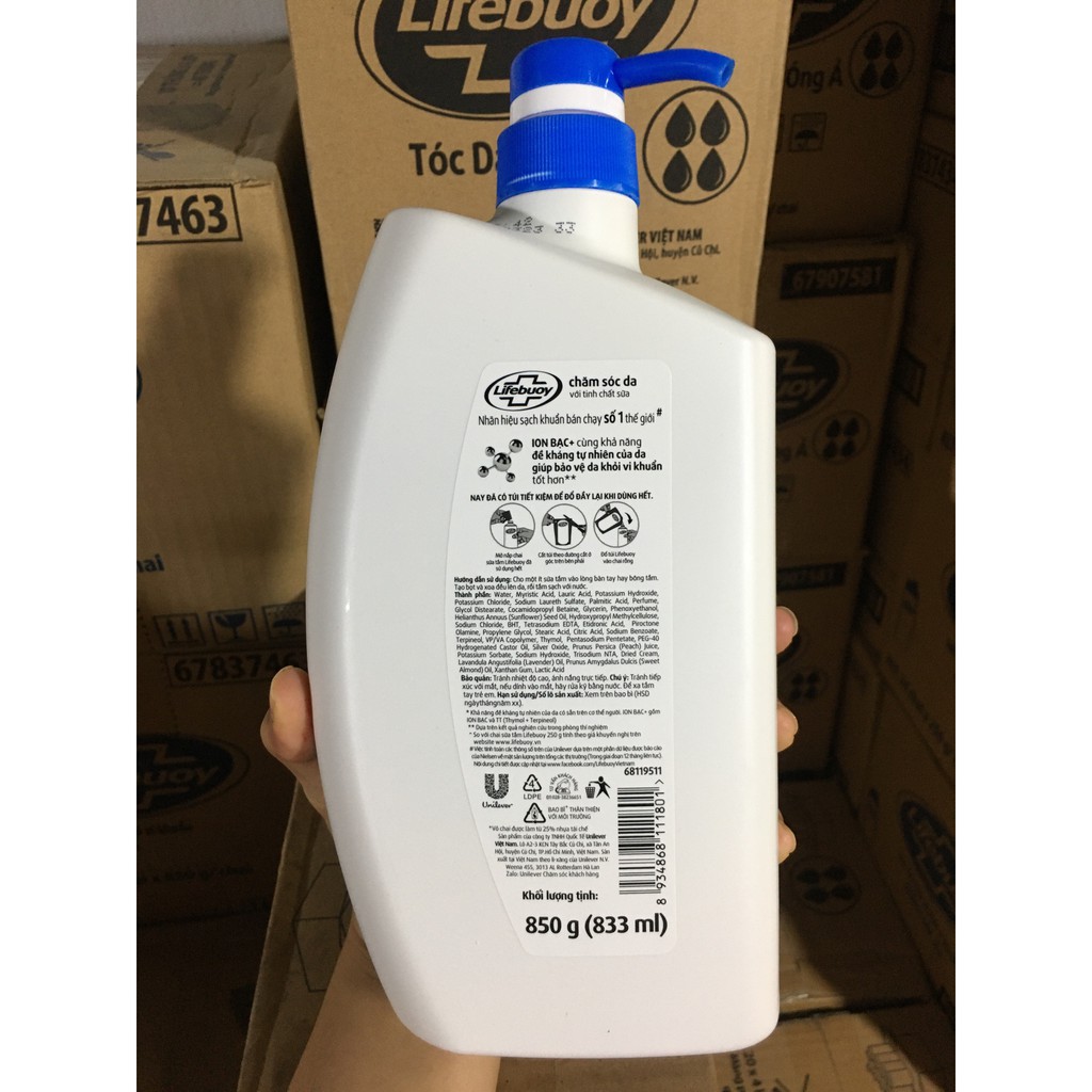 Sữa tắm Lifebuoy bảo vệ vượt trội chai 850g - Hàng chuẩn giá đẹp