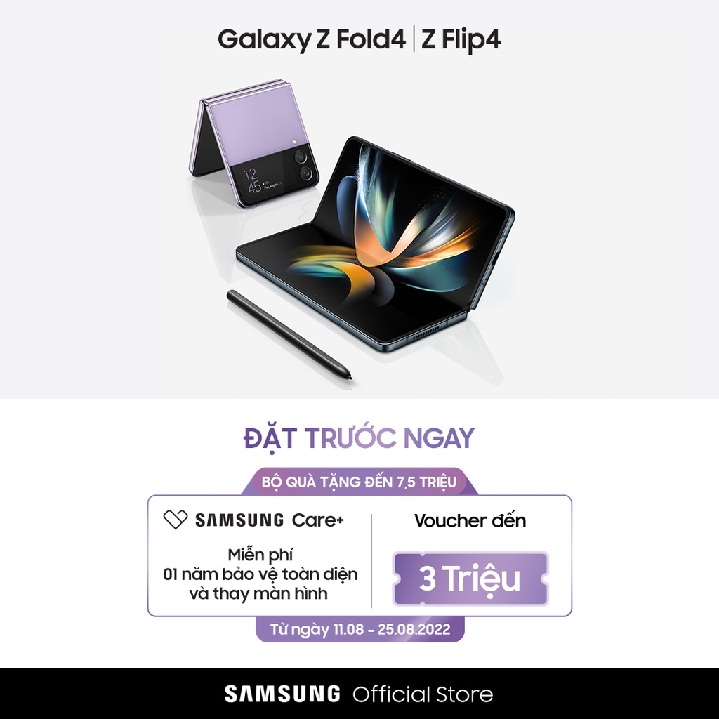 [Nhập ELSSMX10 Giảm 10% Tối Đa 2.5TR] Điện Thoại Samsung Galaxy Z Flip4 128GB