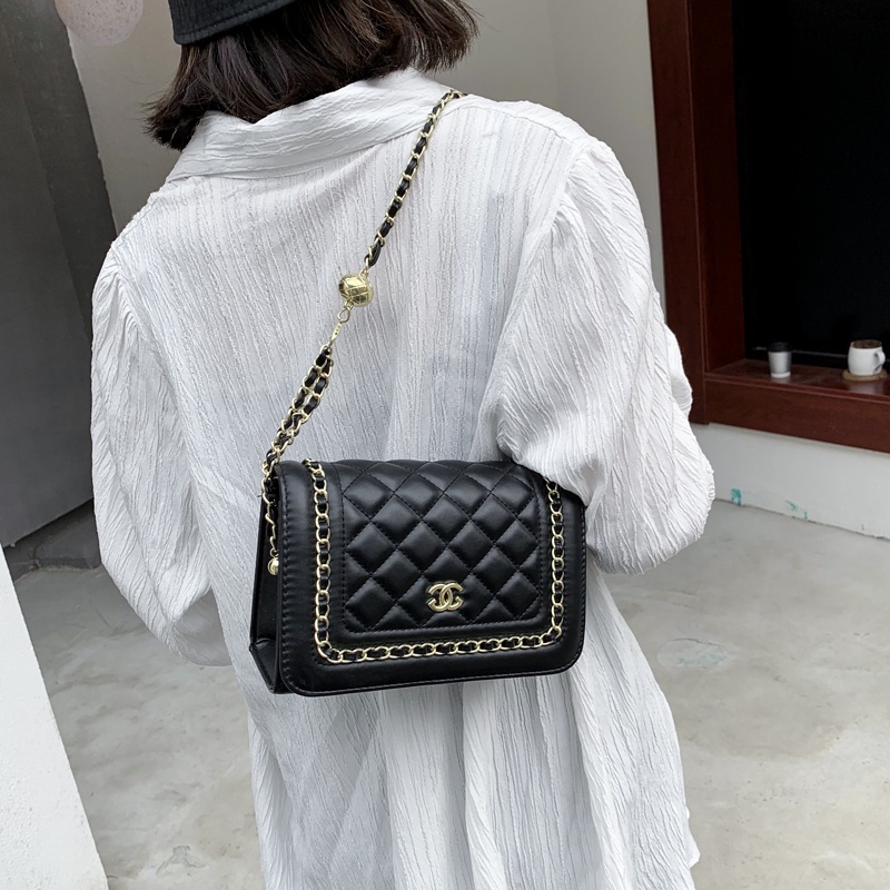 Túi Xách Nữ Túi Da Đeo Chéo Màu Đen Phong Cách Hàn Quốc Thời Trang Cho Nữ-76