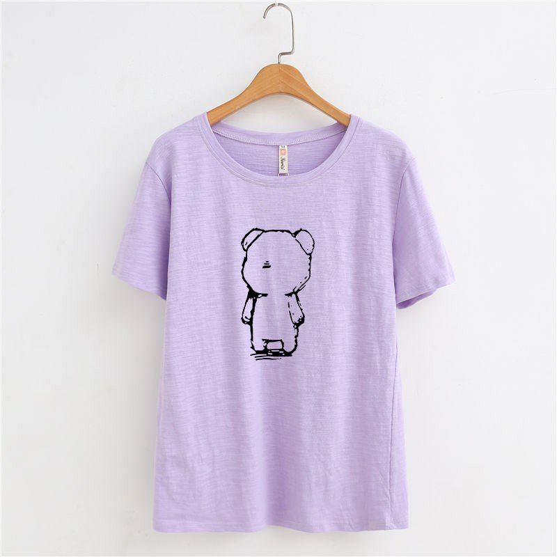 Áo Thun cotton xược cổ tròn  ANHSTORE  in hình thời trang