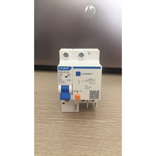 Át chống dò dòng ELCB chống giật điện RCBO cầu dao chống rò atomat aptomat chống giật 1P+N mã NXBLE CHINT.
