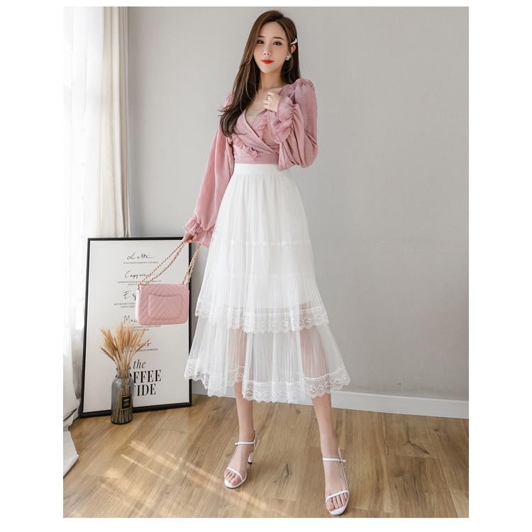 Chân váy cổ tích 3 tâng dễ thương VAY86 free size