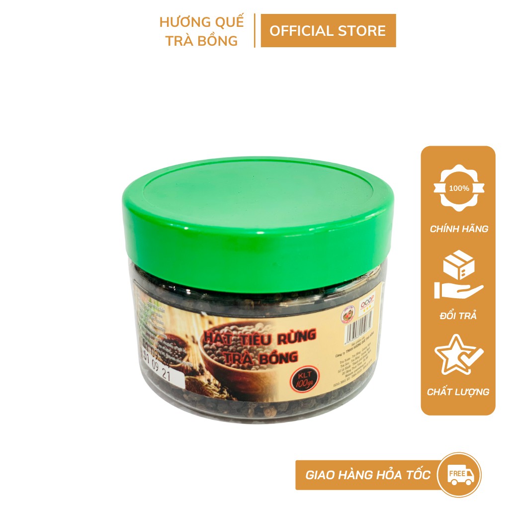 Hạt Tiêu Sọ Tiêu Đen Nguyên Chất 100Gram