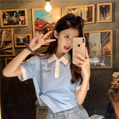 Áo thun SUXI tay ngắn đơn giản phong cách thể thao thời trang mùa hè dễ phối đồ cho nữ