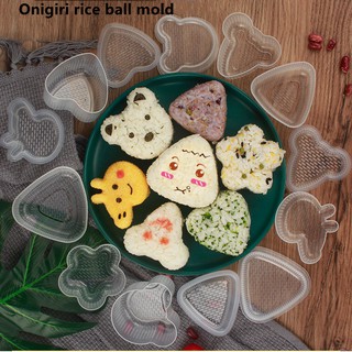 Onigiri cơm bóng khuôn Nhật Bản sushi tam giác dụng cụ mô hình động vật khuôn sushi Bộ sushi Nhật Bản