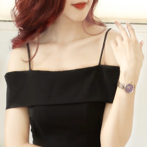 Váy 2 Dây Dự Tiệc Phối Ren Sang Trọng - NV88