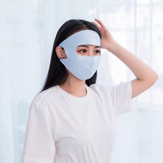 Khẩu trang che kín mặt tránh nắng mùa hè