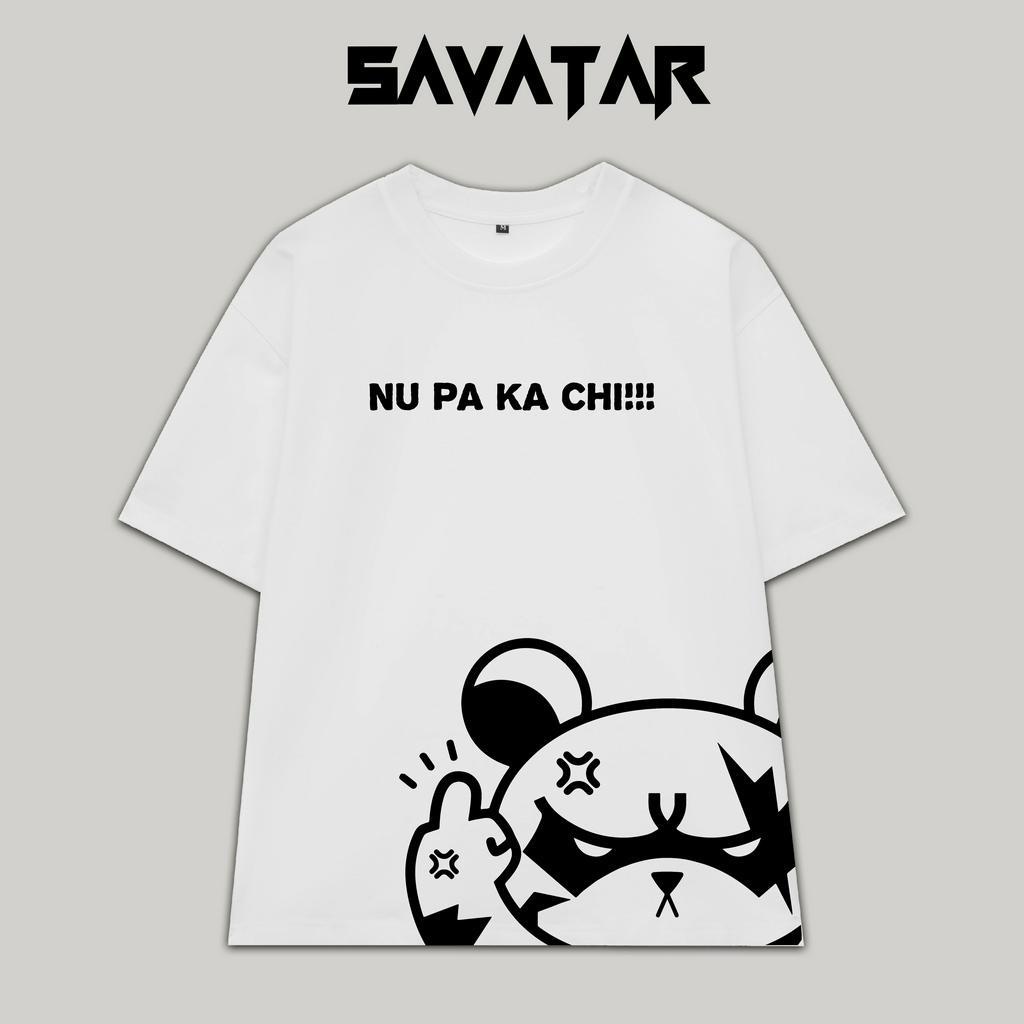 Áo thun cotton trơn cổ tròn unisex streetstyle tay lỡ nam nữ oversize Nu Pa Ka Chi