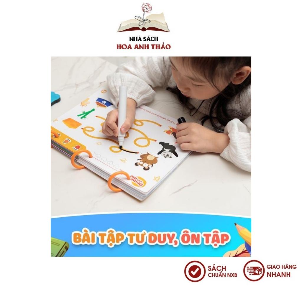 Sách vẽ thông minh cho bé xóa được, học liệu giáo dục sớm thương hiệu Lalala Baby 68 Trang