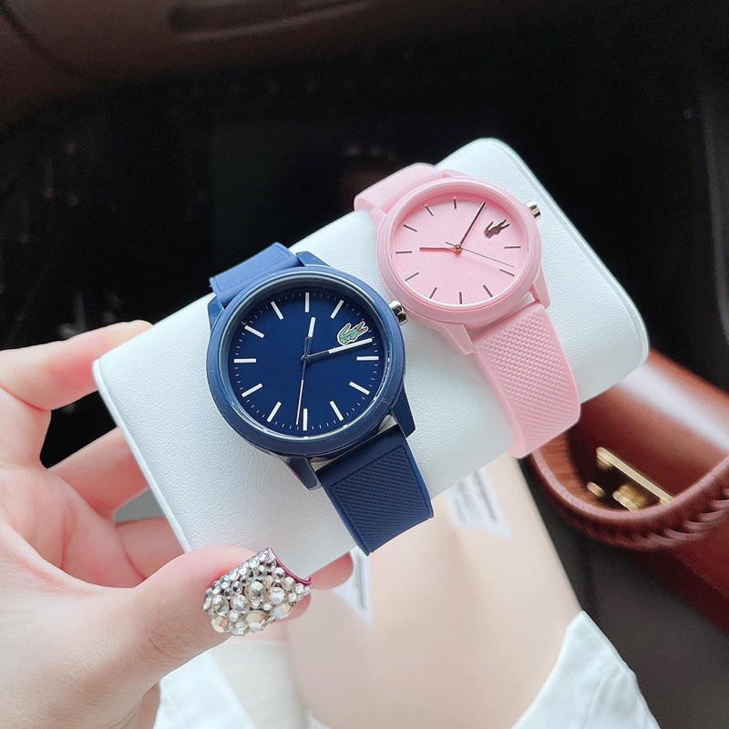 (Auth) Set đồng hồ cặp LACOSTE size 42/36mm dây silicone - Cam kết chính hãng, có bill mua trực tiếp tại Mỹ