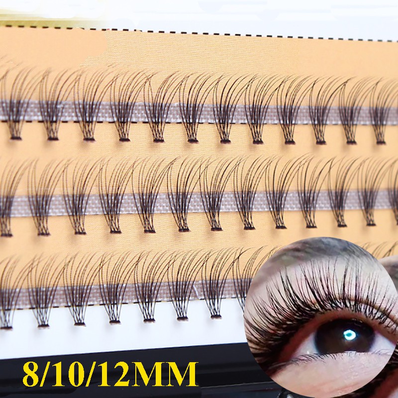 Set 60 mảnh lông mi giả 10D8/10/12mm trang điểm mắt tự nhiên hiệu quả