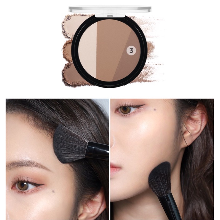 Bảng Phấn Tạo Khối Và Highlight Merzy Noir In The Multi-Use Contour Palette 9.5g