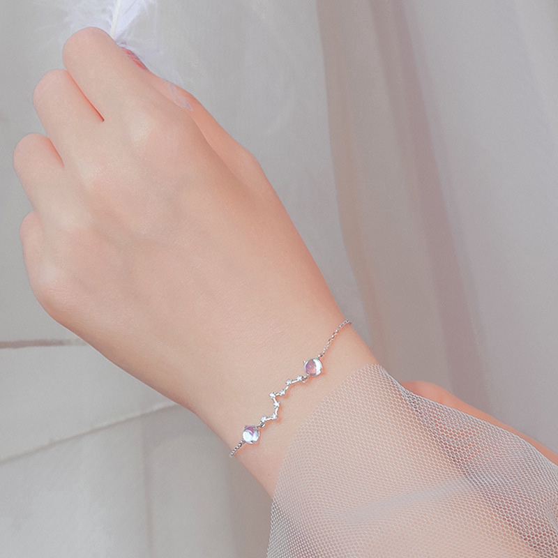 Vòng Tay Mạ Bạc Đính Đá Lấp Lánh Cho Nữ