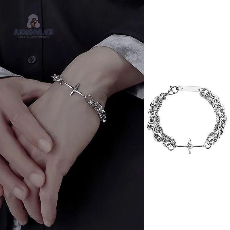✨✨Vòng đeo tay nam nữ kiểu dáng hip hop phong cách Hàn Quốc