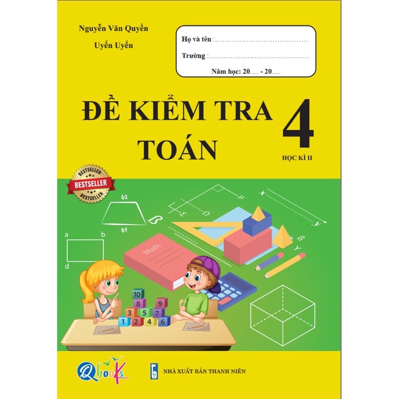 Sách - (Combo 2 cuốn) Đề Kiểm Tra Toán Và Tiếng Việt 4 (Học Kì 2)