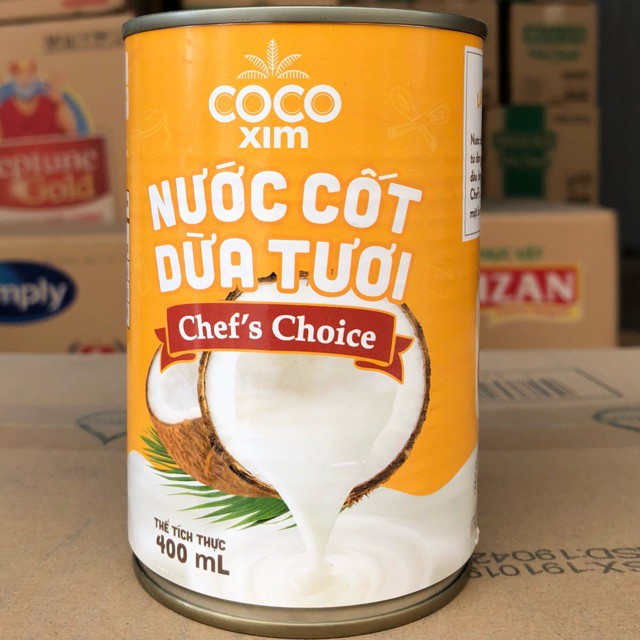 NƯỚC CỐT DỪA TƯƠI CHEF CHOICE COCOXIM (160ML-400ml)