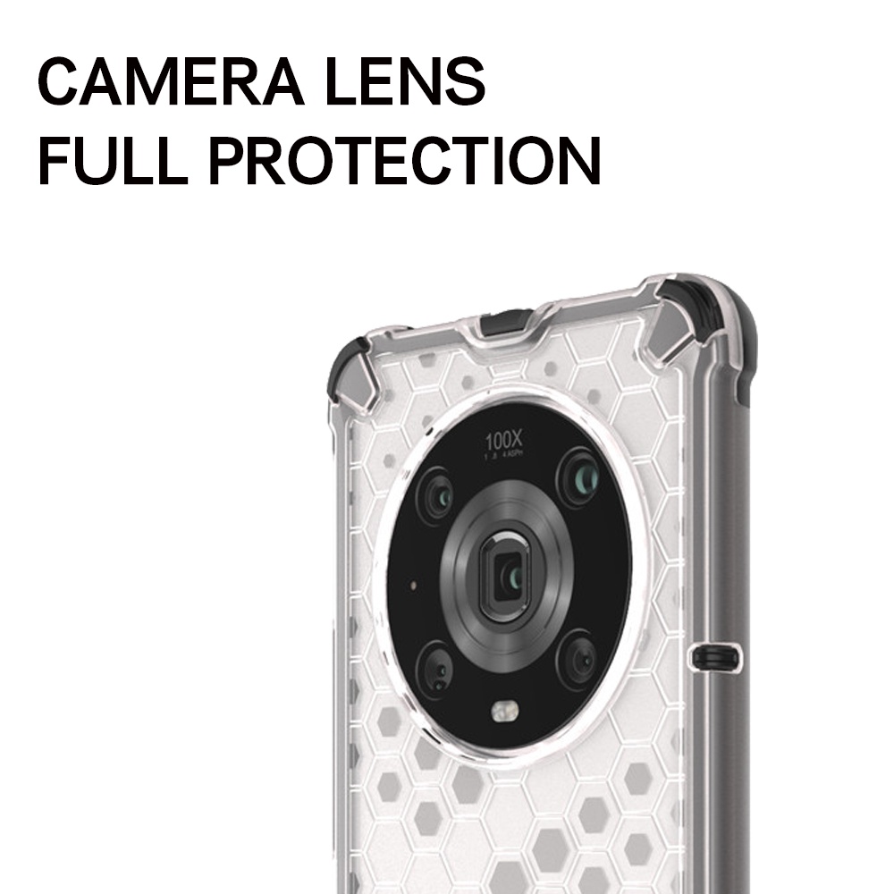 Ốp Điện Thoại Nhựa Cứng Trong Suốt Chống Sốc Họa Tiết Tổ Ong Cho HuaWei Honor Magic4 Magic3 Pro Plus