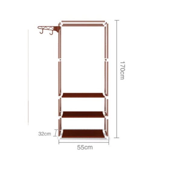 Kệ để đồ chữ H treo quần áo gấp gọn