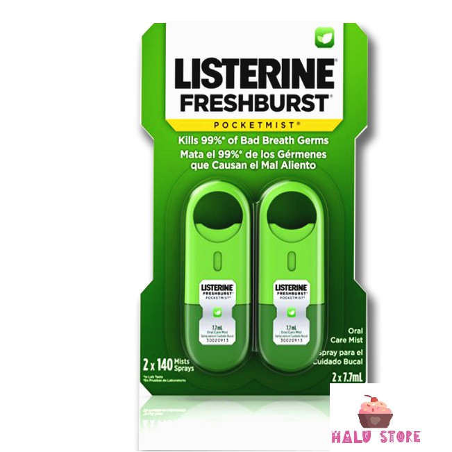 Xịt thơm miệng Listerine Pocketmist USA - (7.7ml)