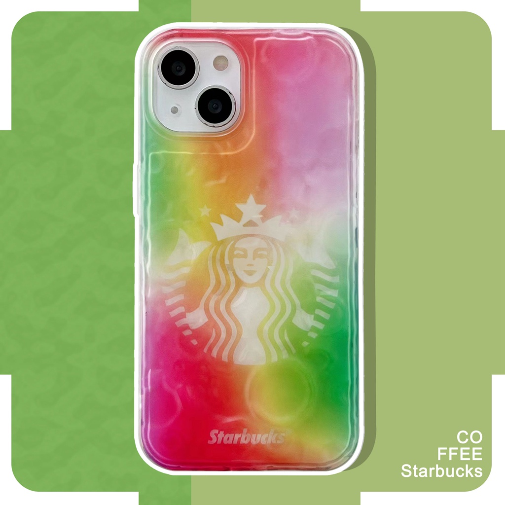 Ốp Điện Thoại Trong Suốt Họa Tiết Starbucks Dành Cho iPhone X XS XR 11 12 13 PRO MAX