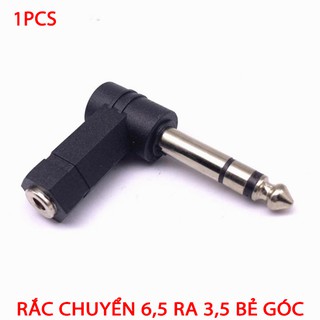 Rắc Chuyển 6.5mm dương sang 3,5mm âm bẻ góc