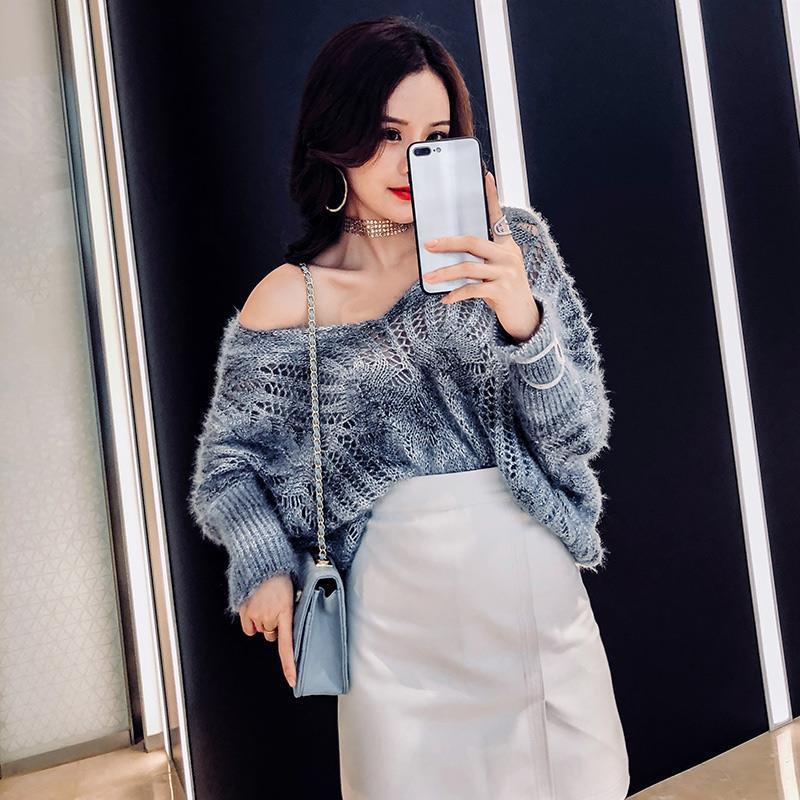 Áo Sweater Dệt Kim Thiết Kế Mới Thời Trang Mùa Thu Đông Theo Phong Cách Hàn Quốc