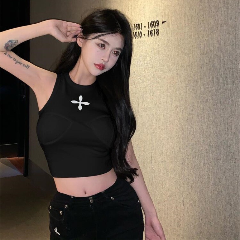 Áo Croptop Sát Nách Cổ Tròn Có Mút Nâng Ngực Quyến Rũ