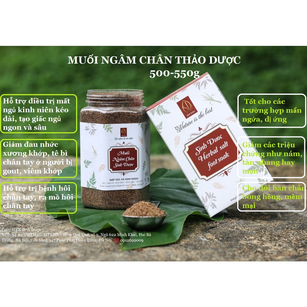Muối ngâm chân Thảo Dược Sinh Dược