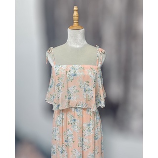 Đầm maxi voan Free size