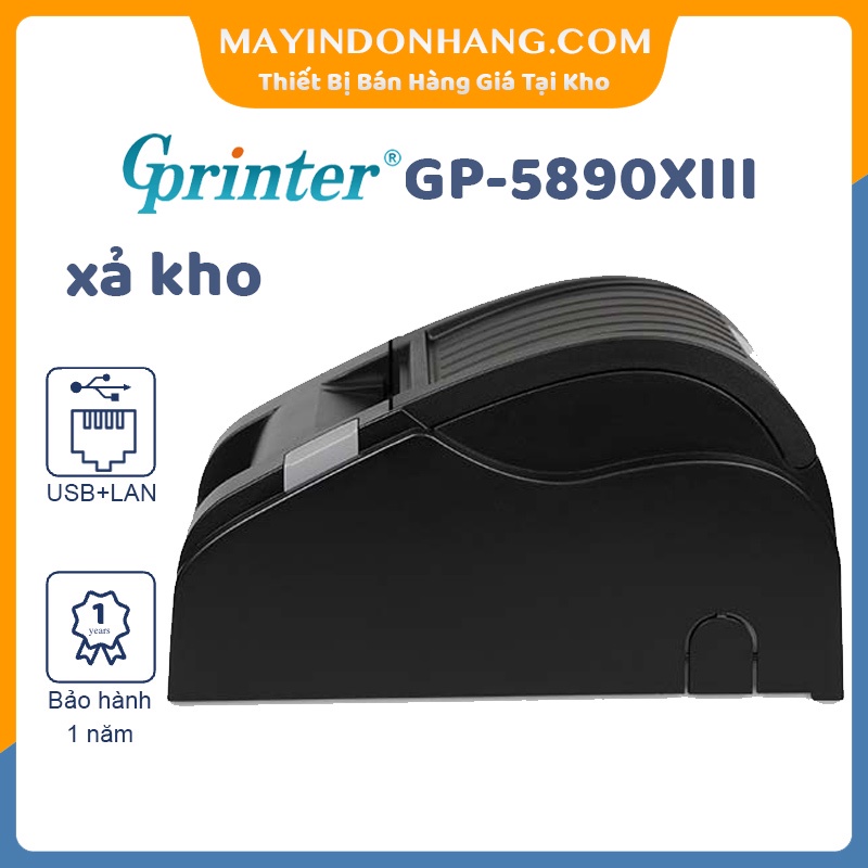  [XẢ KHO 5000 Cái] Máy in hóa đơn không dây OCHA POS GP-5890XIII [LAN+USB]