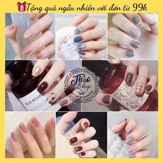 [Mẫu Mới] Bộ 24 móng tay giả chống nước các mẫu đẹp
