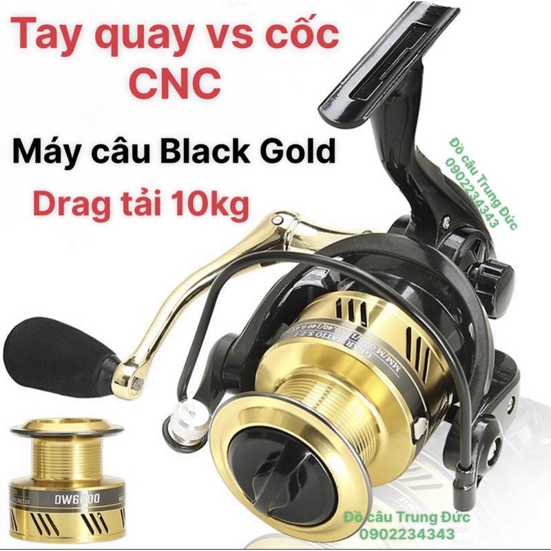 Máy câu cá đứng DW Black Gold cao cấp giá rẻ