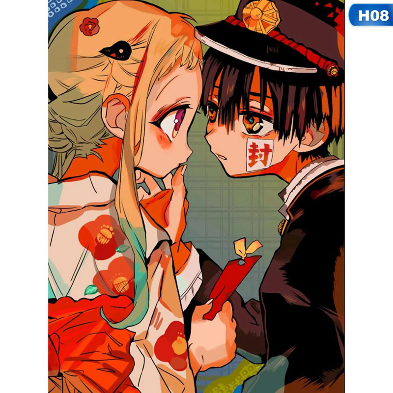 flowersqueen Poster Treo Tường Trang Trí Hình Anime Hanako-Kun