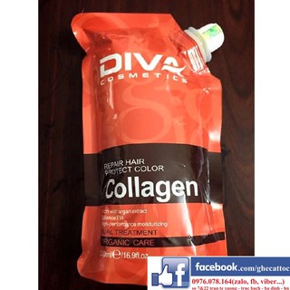 HẤP TÓC DIVA COLLAGEN SIÊU MỀM MƯỢT 500ML