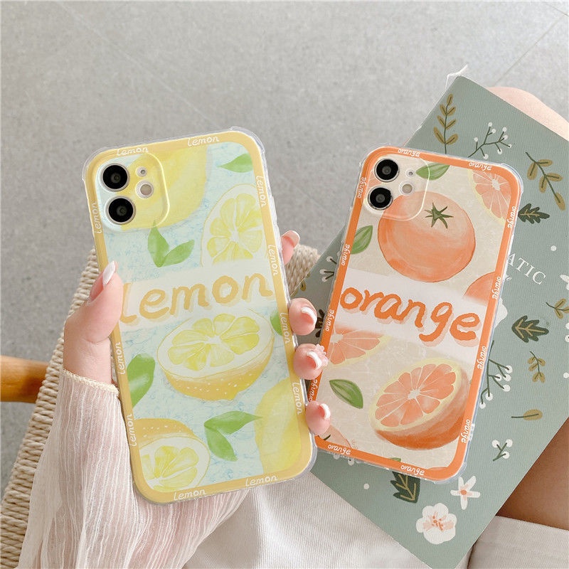 Ốp Điện Thoại Trong Suốt Chống Sốc Thời Trang Mùa Hè Cho Iphone X Xr Xs 11 12 Pro Max 7 8 Plus