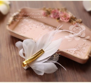 PHỤ KIỆN CƯỚI - KẸP TÓC LÔNG VŨ