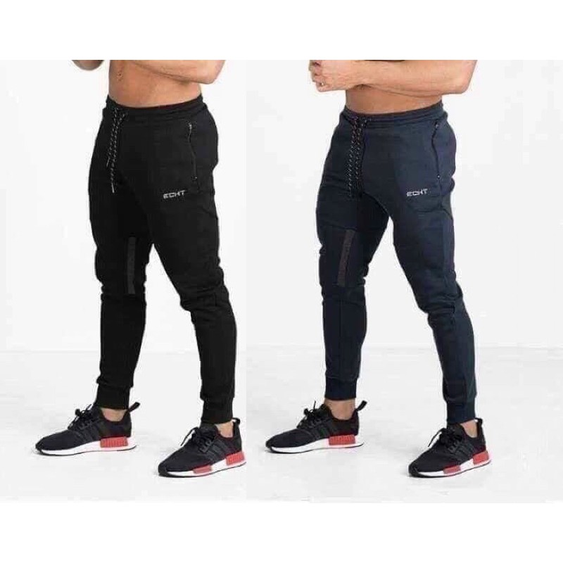 QUẦN DÀI TẬP GYM NAM ECHT - QUẦN JOGGER GYM ECHT VẢI THUN POLLY CAO CẤP MÁT LẠNH