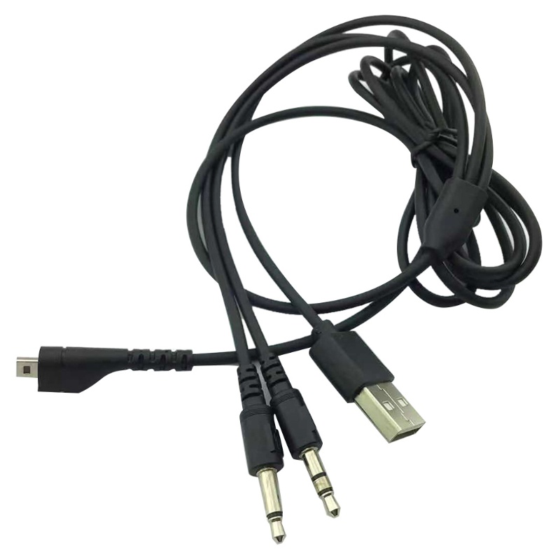 Dây Cáp Sạc Tai Nghe 4 Trong 1 Dài 1.8m / 6ft Giắc Cắm 3.5mm Cho Steelseries-Arctis 7 5 3 Pro