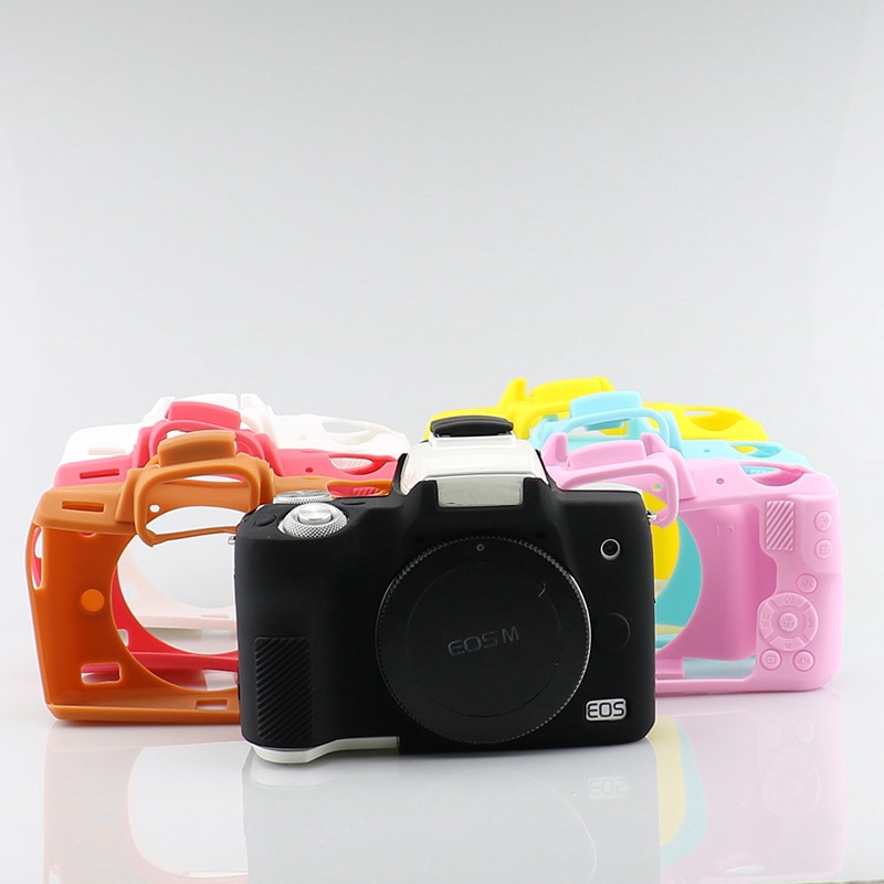 Vỏ Silicon Mềm Bảo Vệ Camera Không Gương Cho Canon M50 Ốp