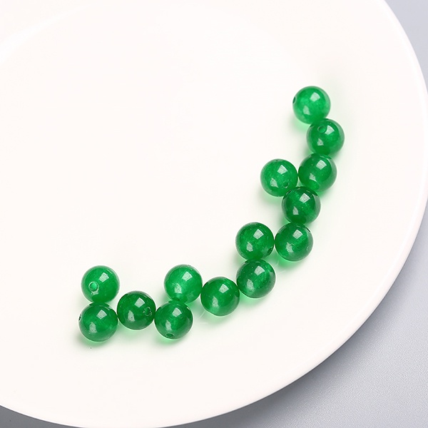 Bộ Hạt Đá Tròn Màu Sắc Dùng Làm Trang Sức DIY