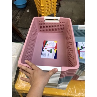 Mua ⚡️  Chọn màu  Rổ Nhựa Chữ Nhật Việt Nhật 44x30x15cm- 1196/1197/1198 ⚡️