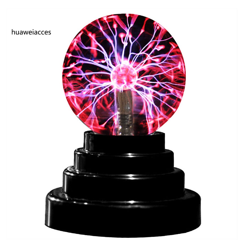 HUA-Creative Lightning Ball Plasma Lamp Touch Sound Control Night Light Gift Decor